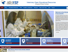 Tablet Screenshot of afrivip.org
